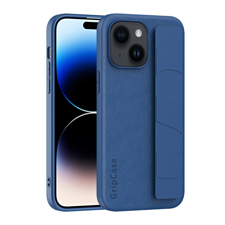 Skin Elastic Wrist Grip Back Cover Phone Case, For iPhone 15 Pro Max, For iPhone 14, For iPhone 15 Pro, For iPhone 14 Pro