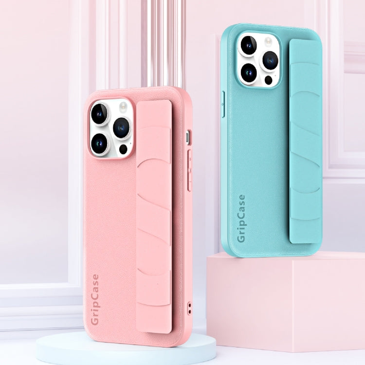 Skin Elastic Wrist Grip Back Cover Phone Case, For iPhone 15 Pro Max, For iPhone 14, For iPhone 15 Pro, For iPhone 14 Pro