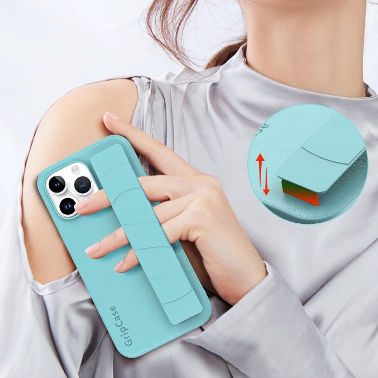 Skin Elastic Wrist Grip Back Cover Phone Case, For iPhone 14 Plus, For iPhone 15 Plus, For iPhone 14 Pro Max, For iPhone 15