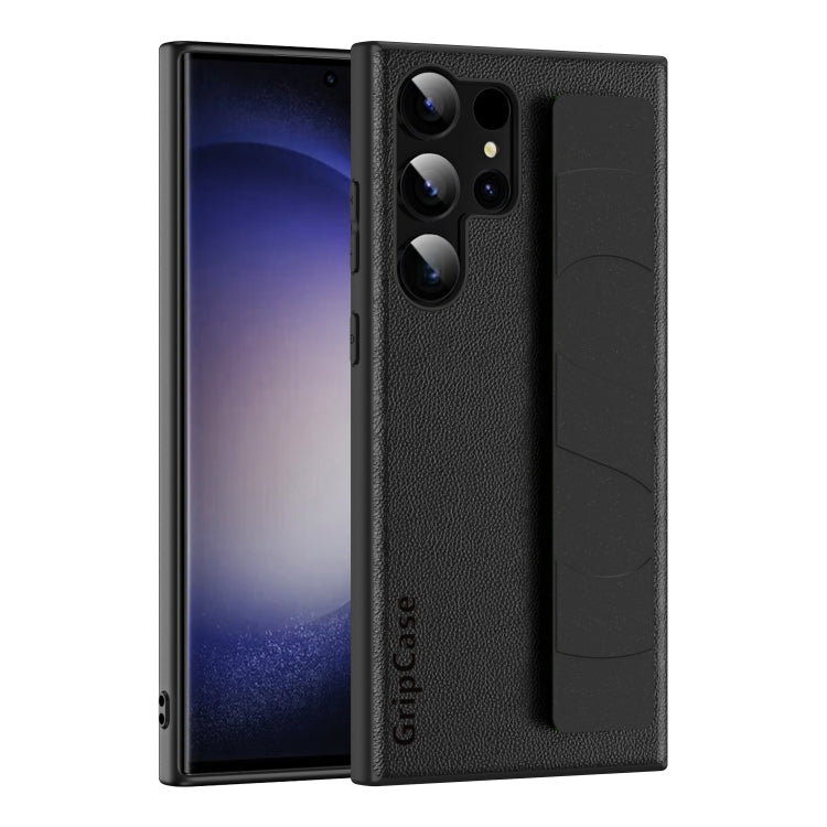 Skin Elastic Wrist Grip Back Cover Phone Case, For Samsung Galaxy S24+ 5G, For Samsung Galaxy S24 5G, For Samsung Galaxy S23 Ultra 5G, For Samsung Galaxy S23+ 5G