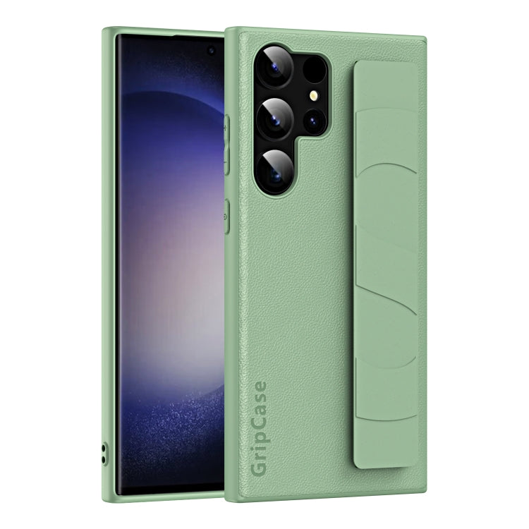 Skin Elastic Wrist Grip Back Cover Phone Case, For Samsung Galaxy S24+ 5G, For Samsung Galaxy S24 5G, For Samsung Galaxy S23 Ultra 5G, For Samsung Galaxy S23+ 5G