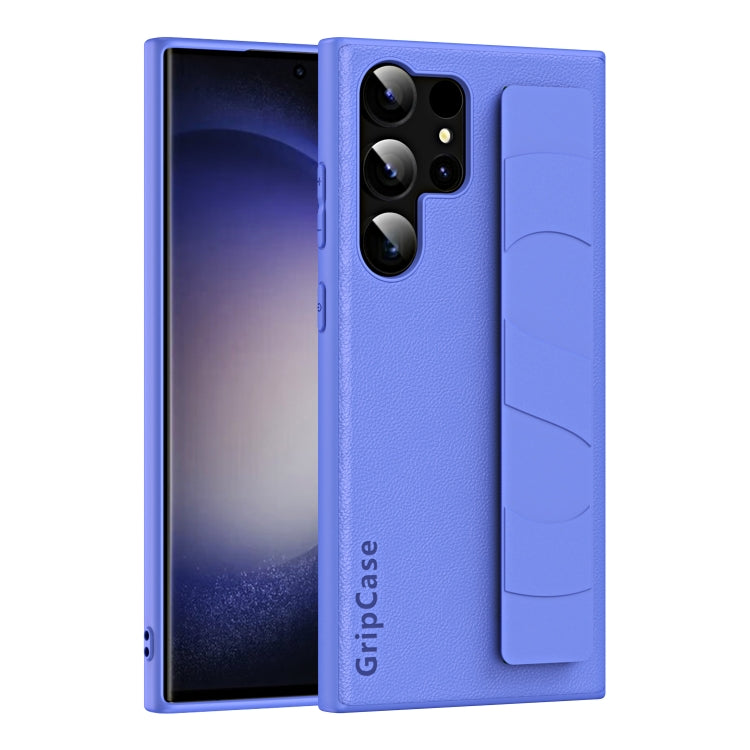 Skin Elastic Wrist Grip Back Cover Phone Case, For Samsung Galaxy S24+ 5G, For Samsung Galaxy S24 5G, For Samsung Galaxy S23 Ultra 5G, For Samsung Galaxy S23+ 5G