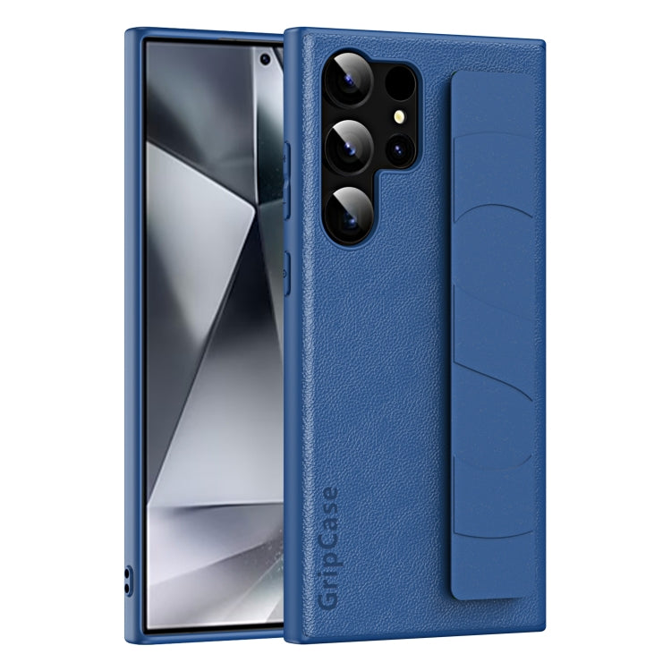 Skin Elastic Wrist Grip Back Cover Phone Case, For Samsung Galaxy S25 5G, For Samsung Galaxy S25+ 5G, For Samsung Galaxy S25 Ultra 5G, For Samsung Galaxy S24 Ultra 5G