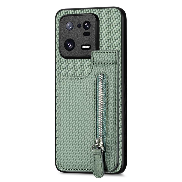 Carbon Fiber Vertical Flip Zipper Phone Case, For Redmi Turbo 4, For Xiaomi Poco X7 Pro, For Redmi Note 12 5G, For Xiaomi 13 Pro