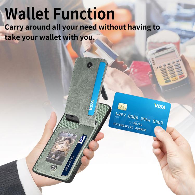 Carbon Fiber Vertical Flip Zipper Phone Case, For Xiaomi 13, For Xiaomi POCO M5 4G, For Redmi Note 11T Pro 5G, For Redmi 10C