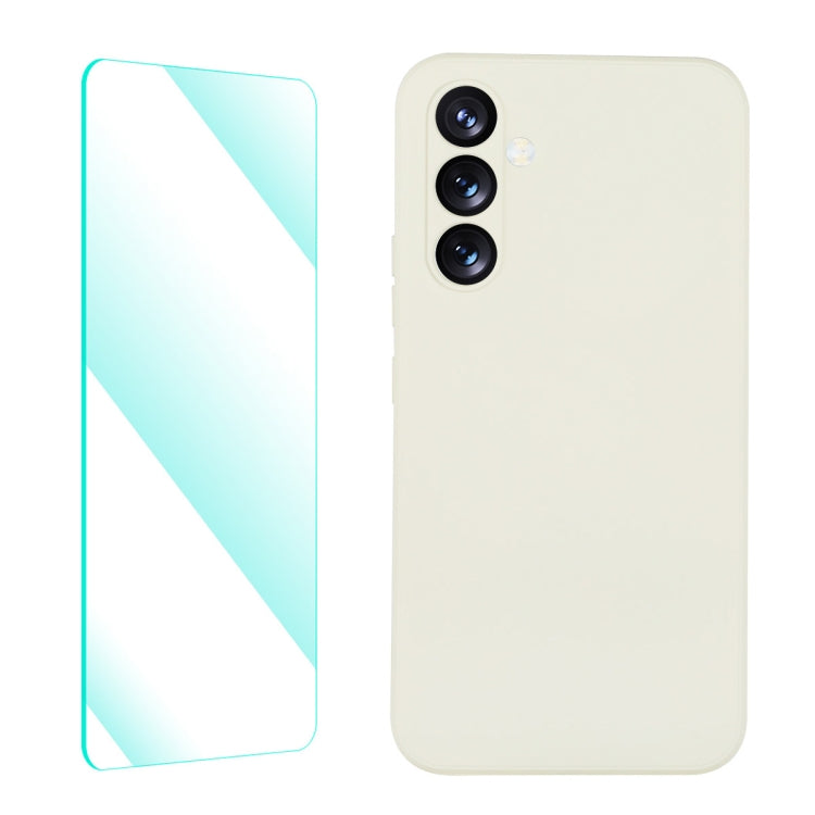 ENKAY Liquid Silicone Phone Case with Tempered Film, For Samsung Galaxy A54 5G