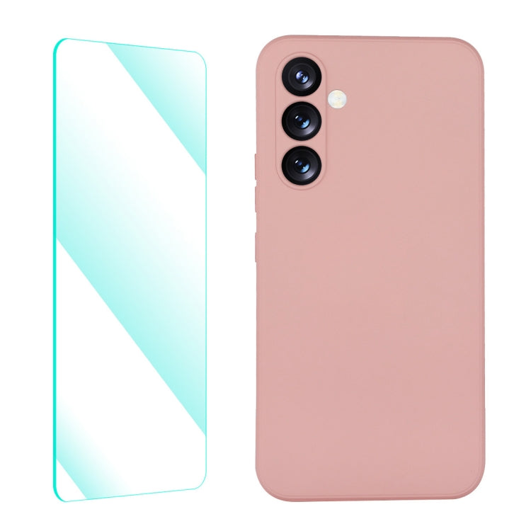 ENKAY Liquid Silicone Phone Case with Tempered Film, For Samsung Galaxy A54 5G