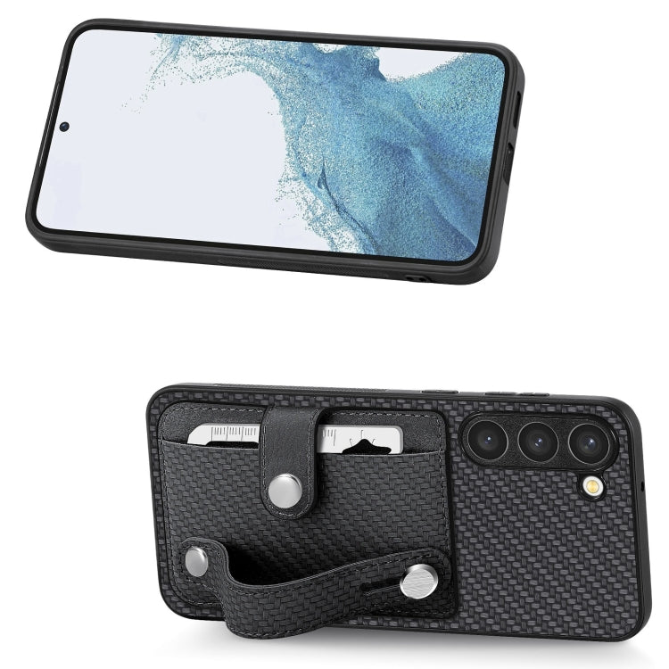 Wristband Kickstand Wallet Back Phone Case with Tool Knife