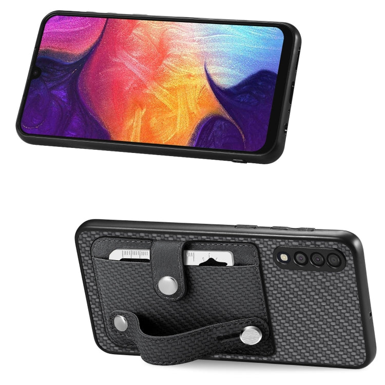 Wristband Kickstand Wallet Back Phone Case with Tool Knife, For Samsung Galaxy A50