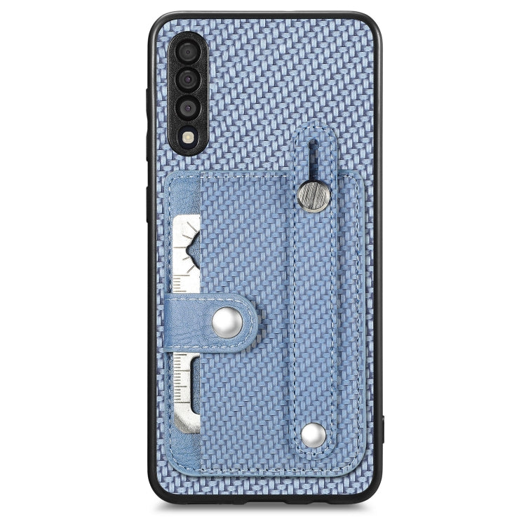Wristband Kickstand Wallet Back Phone Case with Tool Knife, For Samsung Galaxy A50
