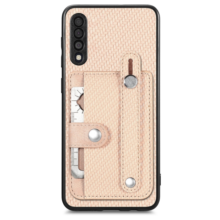 Wristband Kickstand Wallet Back Phone Case with Tool Knife, For Samsung Galaxy A50