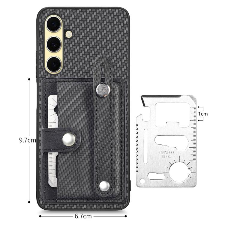 Wristband Kickstand Wallet Back Phone Case with Tool Knife, For Samsung Galaxy A36, For Samsung Galaxy S25 5G, For Samsung Galaxy S25+ 5G, For Samsung Galaxy S25 Ultra 5G