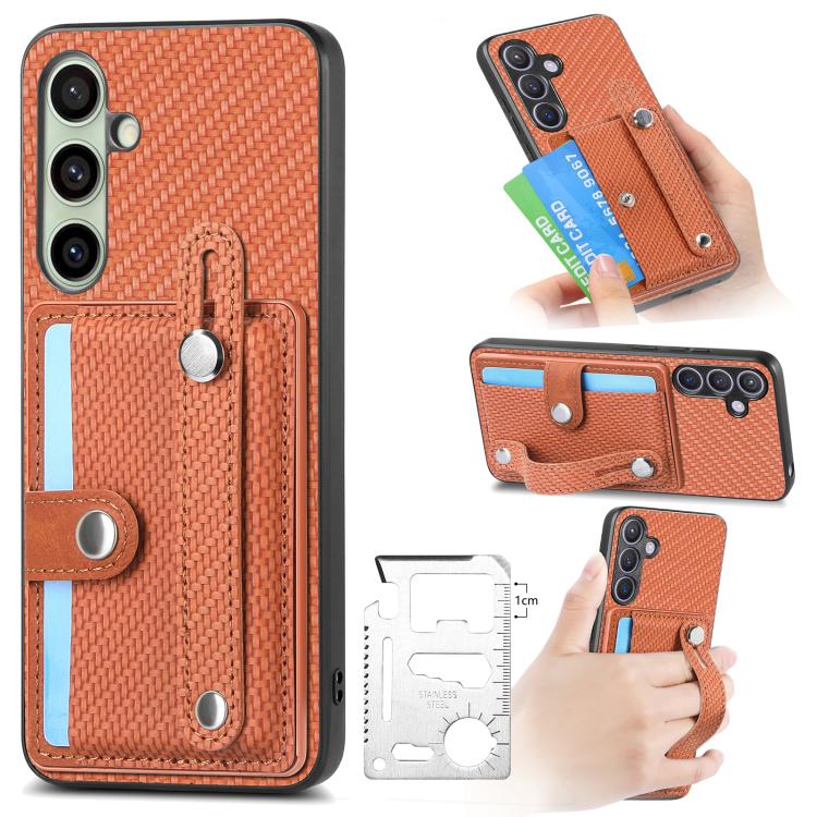 Wristband Kickstand Wallet Back Phone Case with Tool Knife, For Samsung Galaxy A57 5G, For Samsung Galaxy A37 5G, For Samsung Galaxy S25 Edge 5G, For Samsung Galaxy A56 5G