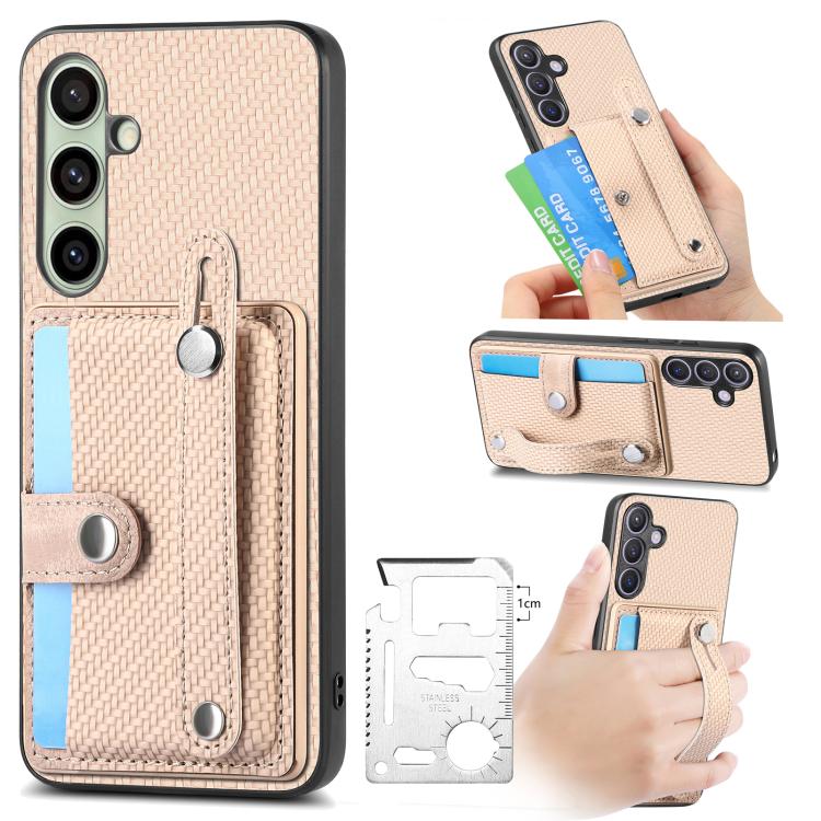 Wristband Kickstand Wallet Back Phone Case with Tool Knife, For Samsung Galaxy A57 5G, For Samsung Galaxy A37 5G, For Samsung Galaxy S25 Edge 5G, For Samsung Galaxy A56 5G