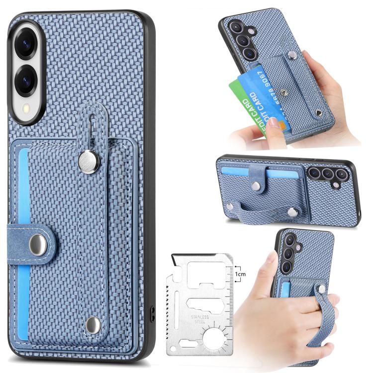 Wristband Kickstand Wallet Back Phone Case with Tool Knife, For Samsung Galaxy A57 5G, For Samsung Galaxy A37 5G, For Samsung Galaxy S25 Edge 5G, For Samsung Galaxy A56 5G