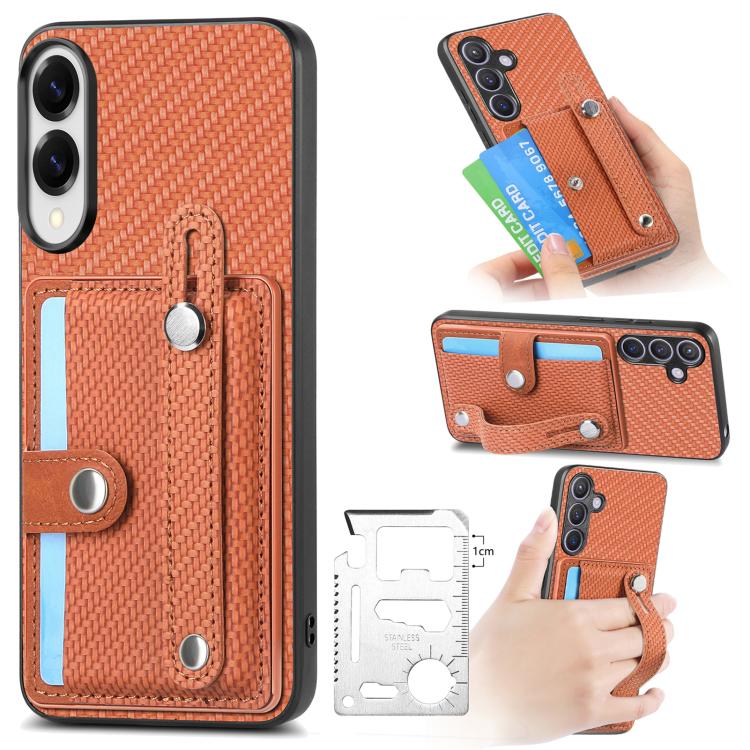 Wristband Kickstand Wallet Back Phone Case with Tool Knife, For Samsung Galaxy A57 5G, For Samsung Galaxy A37 5G, For Samsung Galaxy S25 Edge 5G, For Samsung Galaxy A56 5G
