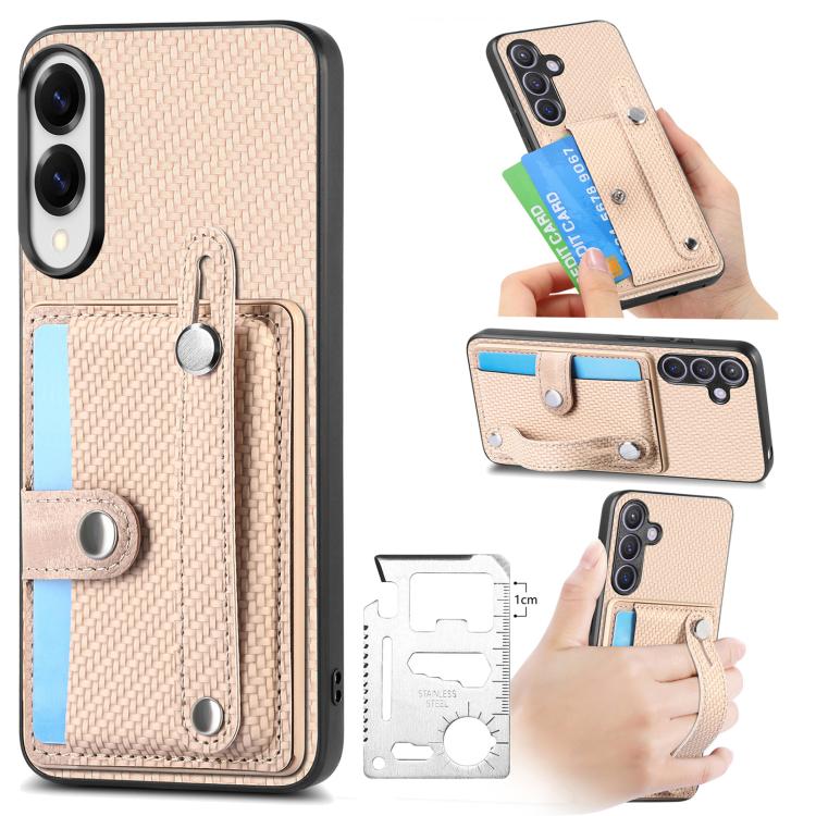 Wristband Kickstand Wallet Back Phone Case with Tool Knife, For Samsung Galaxy A57 5G, For Samsung Galaxy A37 5G, For Samsung Galaxy S25 Edge 5G, For Samsung Galaxy A56 5G