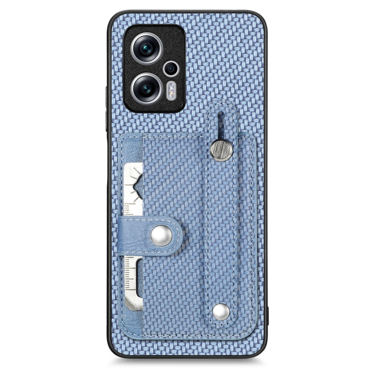 Wristband Kickstand Card Wallet Back Phone Case with Tool Knife