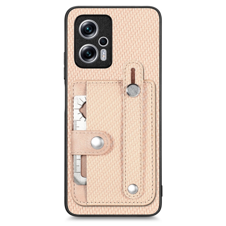 Wristband Kickstand Card Wallet Back Phone Case with Tool Knife