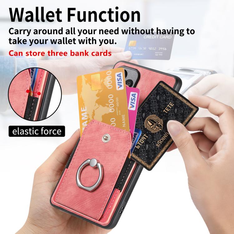 Retro Skin-feel Ring Card Wallet Phone Case, For Samsung Galaxy S24 FE 5G, For Sumsung Galaxy A55 5G, For Samsung Galaxy A35 5G, For Samsung Galaxy S24 Ultra 5G