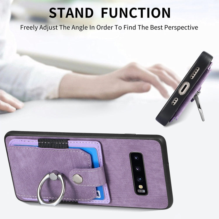 Retro Skin-feel Ring Card Wallet Phone Case, For Samsung Galaxy S24 FE 5G, For Sumsung Galaxy A55 5G, For Samsung Galaxy A35 5G, For Samsung Galaxy S24 Ultra 5G