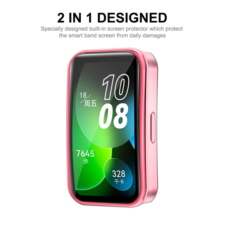 ENKAY Hat-Prince Full Coverage Electroplated Soft TPU Case with Screen Protection, For Huawei Band 10 / 9 / 8
