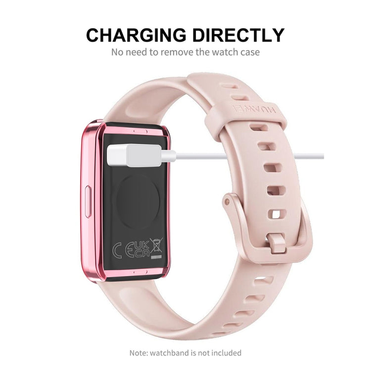 ENKAY Hat-Prince Full Coverage Electroplated Soft TPU Case with Screen Protection, For Huawei Band 10 / 9 / 8