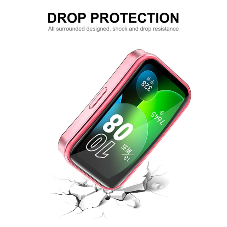 ENKAY Hat-Prince Full Coverage Electroplated Soft TPU Case with Screen Protection, For Huawei Band 10 / 9 / 8