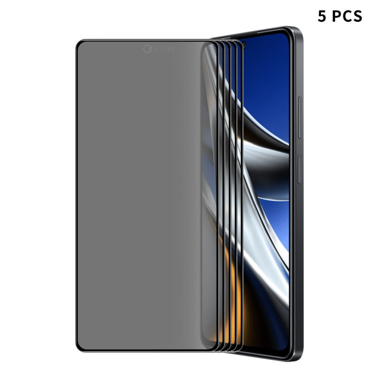 5pcs ENKAY 28 Dedgree Anti-peeping Tempered Glass Full Screen Film