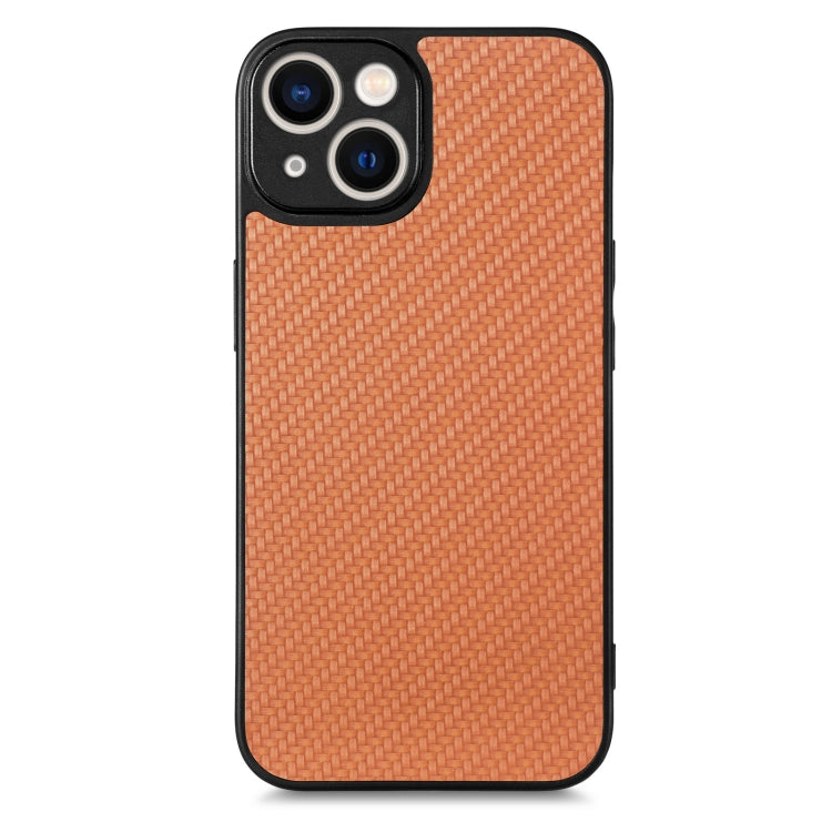 Carbon Fiber Texture Leather Back Phone Case, For iPhone 13, For iPhone 13 Pro, For iPhone 13 Pro Max, For iPhone 12 mini