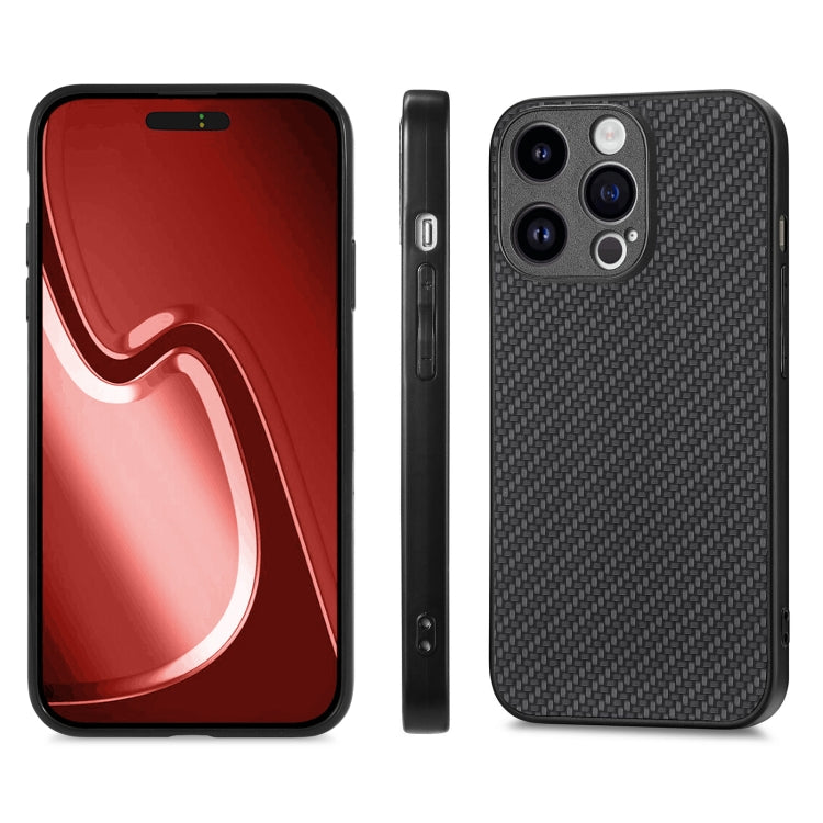 Carbon Fiber Texture Leather Back Phone Case, For iPhone 15 Plus, For iPhone 14 Pro Max, For iPhone 13 mini, For  iPhone 15