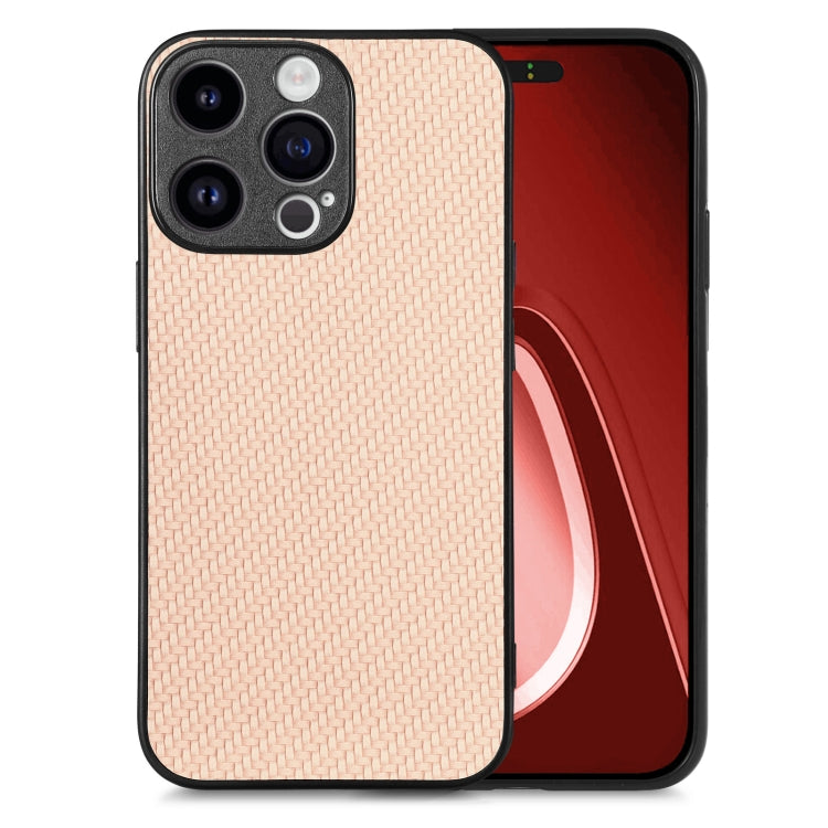 Carbon Fiber Texture Leather Back Phone Case, For iPhone 15 Plus, For iPhone 14 Pro Max, For iPhone 13 mini, For  iPhone 15