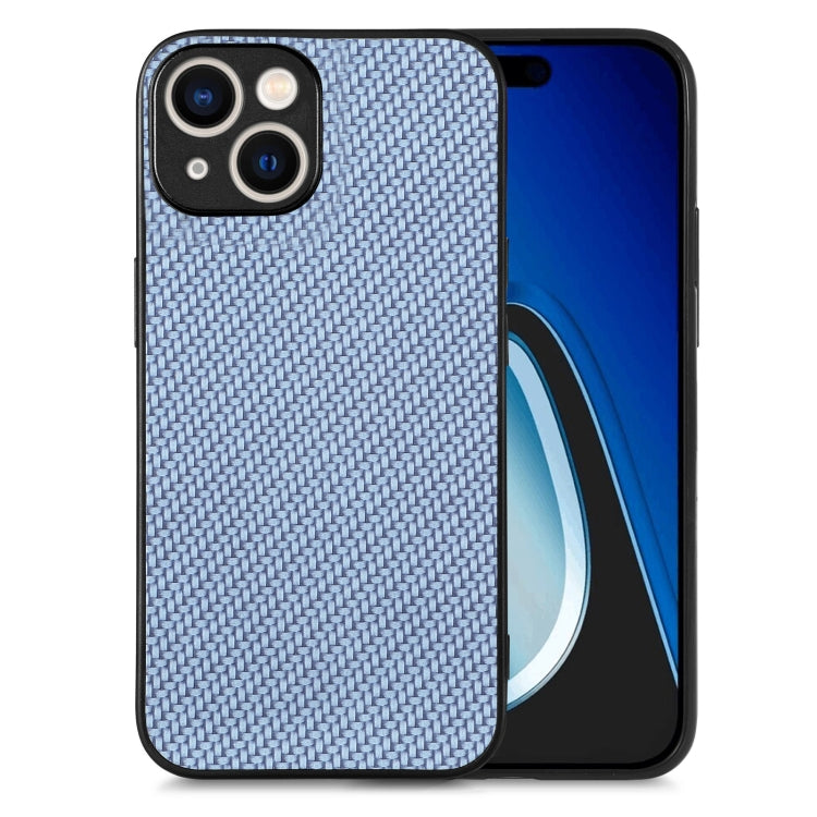 Carbon Fiber Texture Leather Back Phone Case, For iPhone 15 Plus, For iPhone 14 Pro Max, For iPhone 13 mini, For  iPhone 15