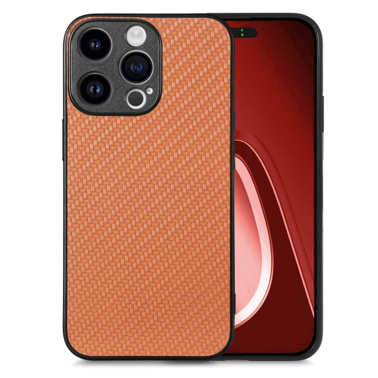 Carbon Fiber Texture Leather Back Phone Case, For iPhone 15 Pro Max, For iPhone 14 Pro, For iPhone 15 Pro, For iPhone 14 Plus