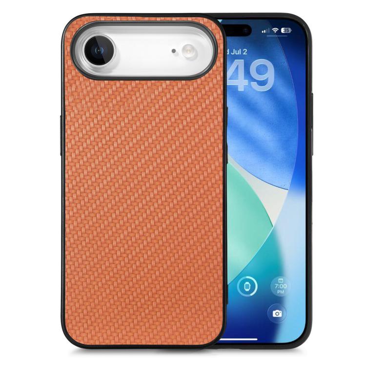 Carbon Fiber Texture Leather Back Phone Case, For iPhone 15 Pro Max, For iPhone 14 Pro, For iPhone 15 Pro, For iPhone 14 Plus