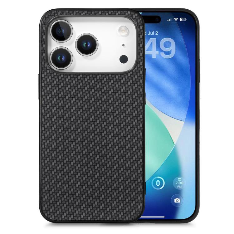 Carbon Fiber Texture Leather Back Phone Case, For iPhone 15 Pro Max, For iPhone 14 Pro, For iPhone 15 Pro, For iPhone 14 Plus