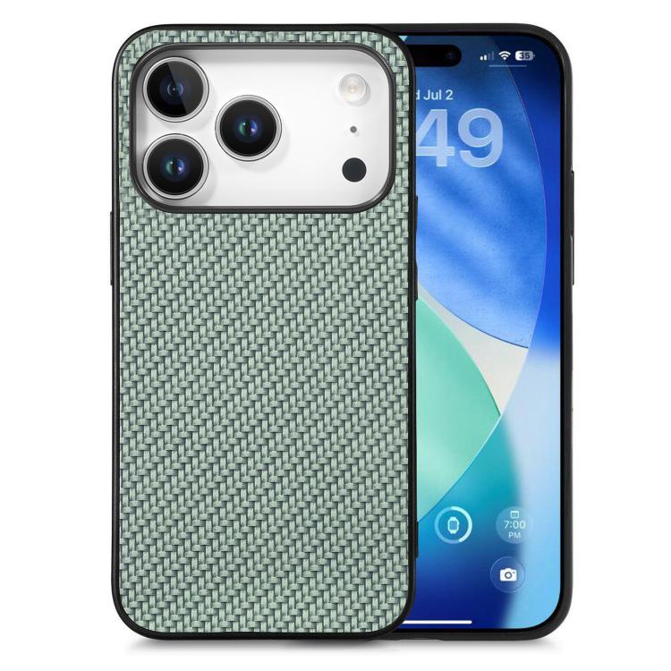 Carbon Fiber Texture Leather Back Phone Case, For iPhone 15 Pro Max, For iPhone 14 Pro, For iPhone 15 Pro, For iPhone 14 Plus