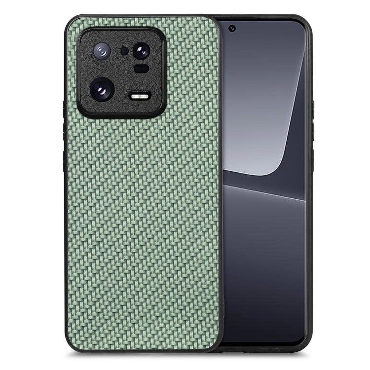 Carbon Fiber Texture Leather Back Cover Phone Case