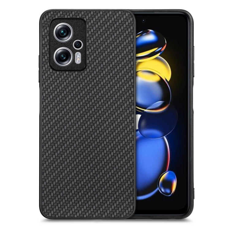 Carbon Fiber Texture Leather Back Cover Phone Case