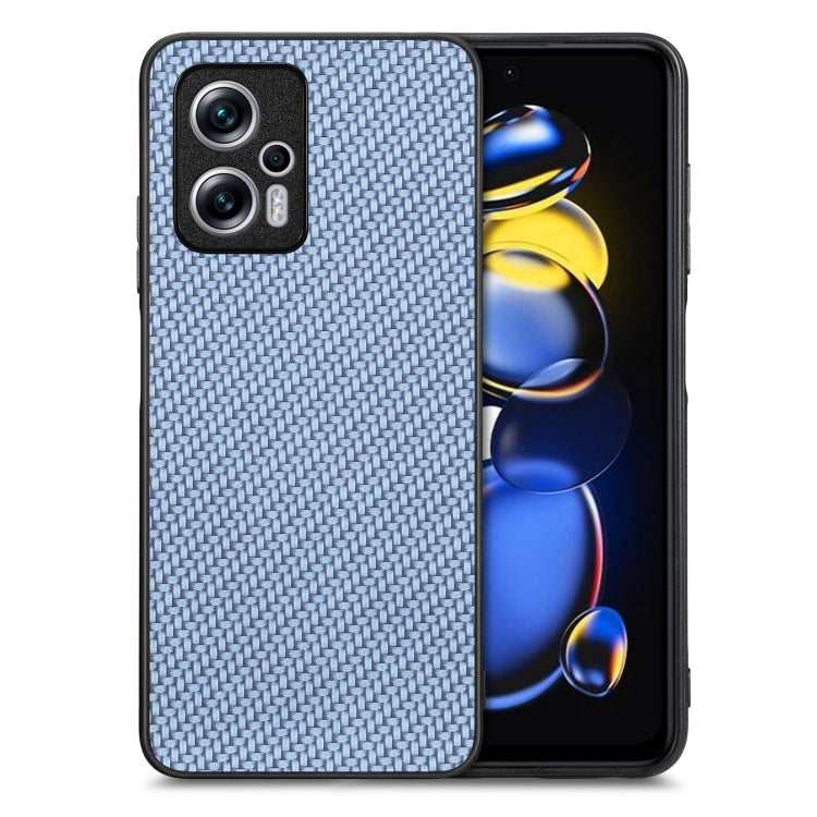 Carbon Fiber Texture Leather Back Cover Phone Case