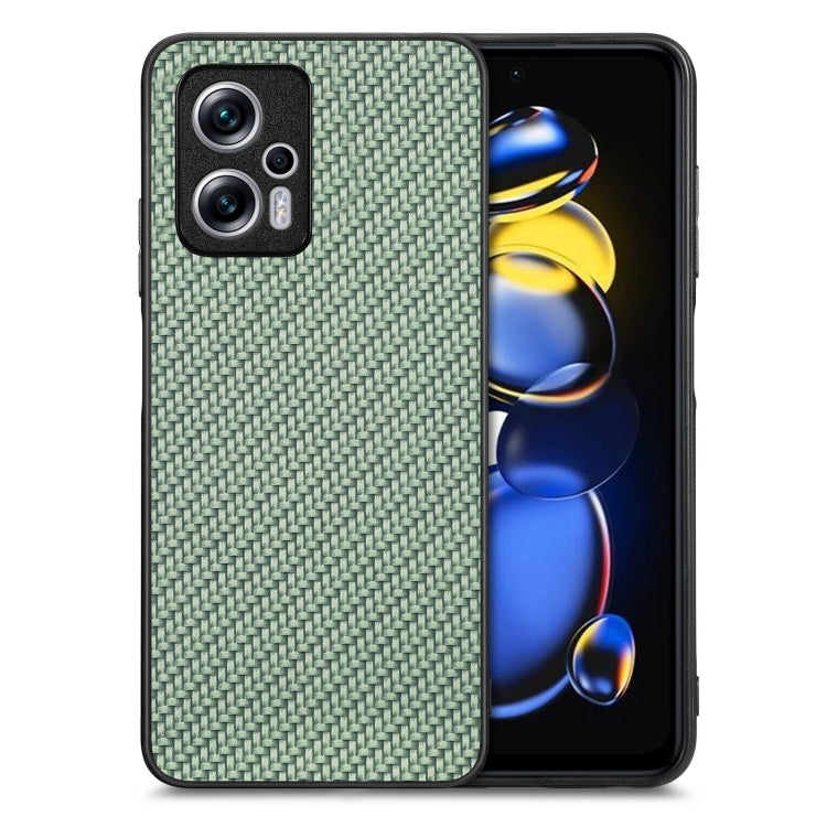 Carbon Fiber Texture Leather Back Cover Phone Case