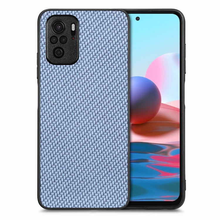 Carbon Fiber Texture Leather Back Cover Phone Case