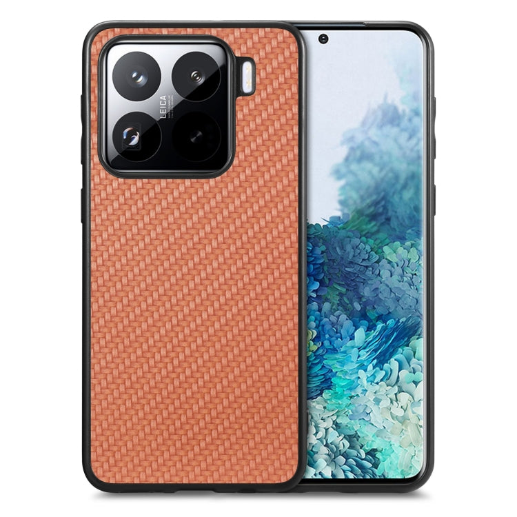 Carbon Fiber Texture Leather Back Cover Phone Case