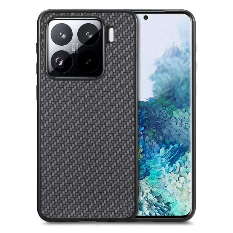 Carbon Fiber Texture Leather Back Cover Phone Case