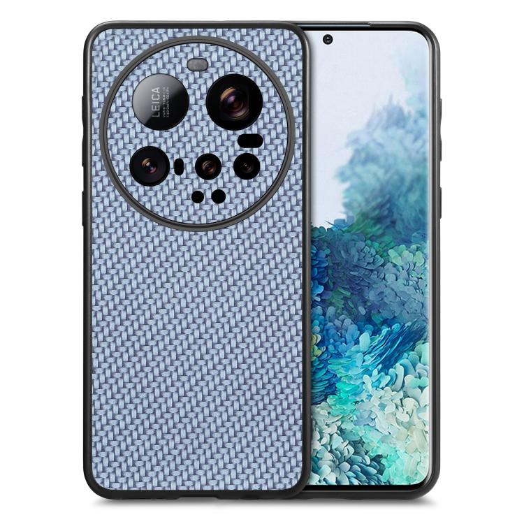 Carbon Fiber Texture Leather Back Cover Phone Case