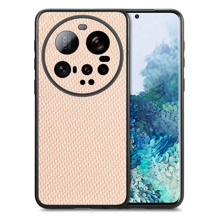 Carbon Fiber Texture Leather Back Cover Phone Case