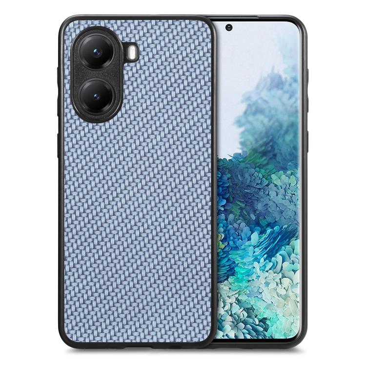 Carbon Fiber Texture Leather Back Cover Phone Case