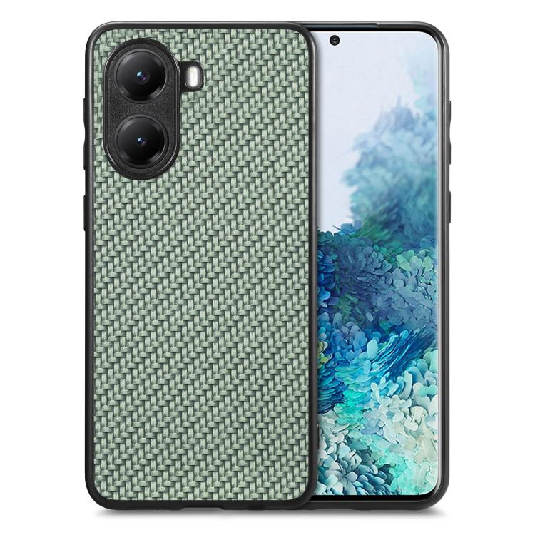 Carbon Fiber Texture Leather Back Cover Phone Case