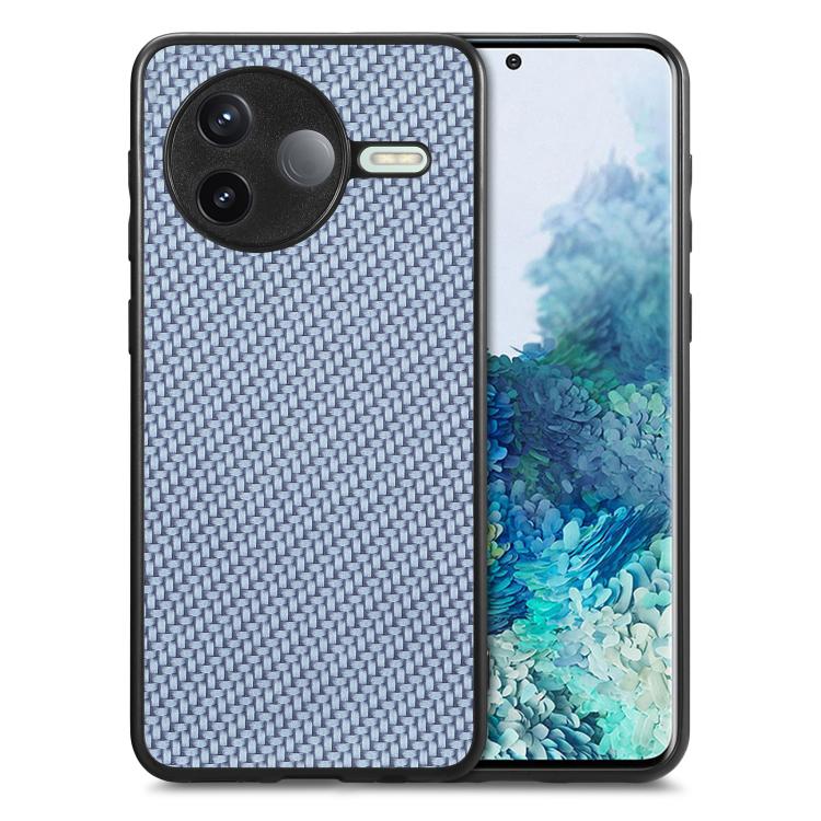 Carbon Fiber Texture Leather Back Cover Phone Case