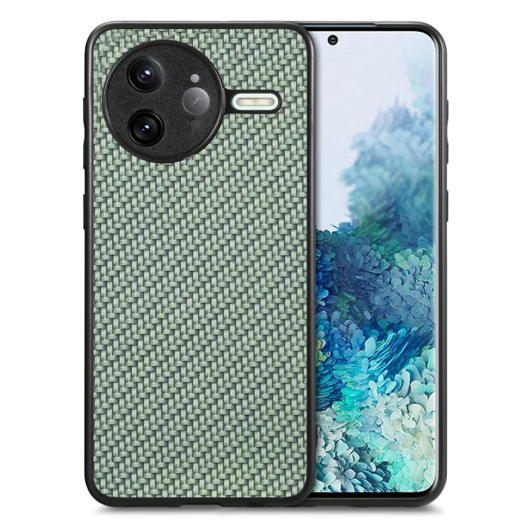 Carbon Fiber Texture Leather Back Cover Phone Case